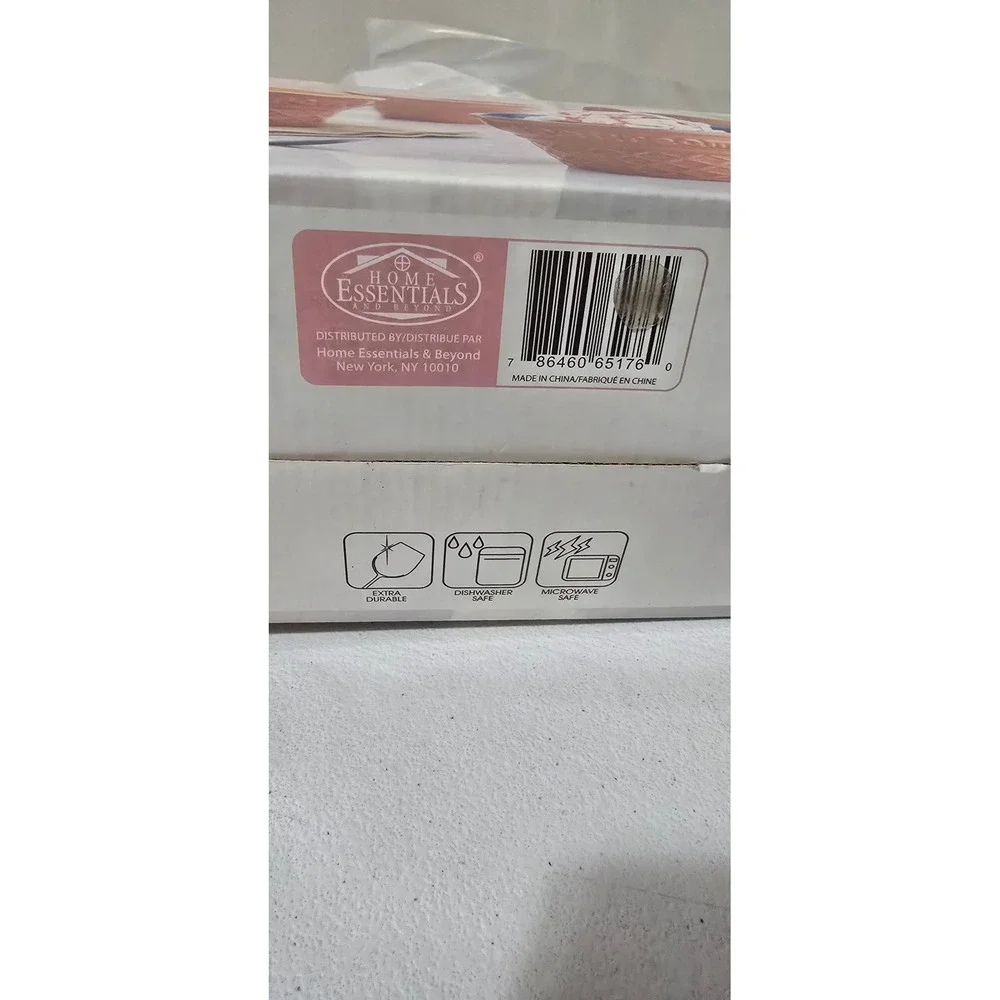 Home Essentials Sweet Ceramic Ice Cream Parlor Dessert Bowls Set of 4 12oz NIB